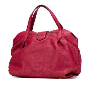 Louis Vuitton Red Monogram Mahina Gruna Leather Handbag Seal